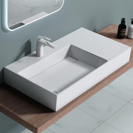 Konglomerato praustuvas Archi 75 CM White 5
