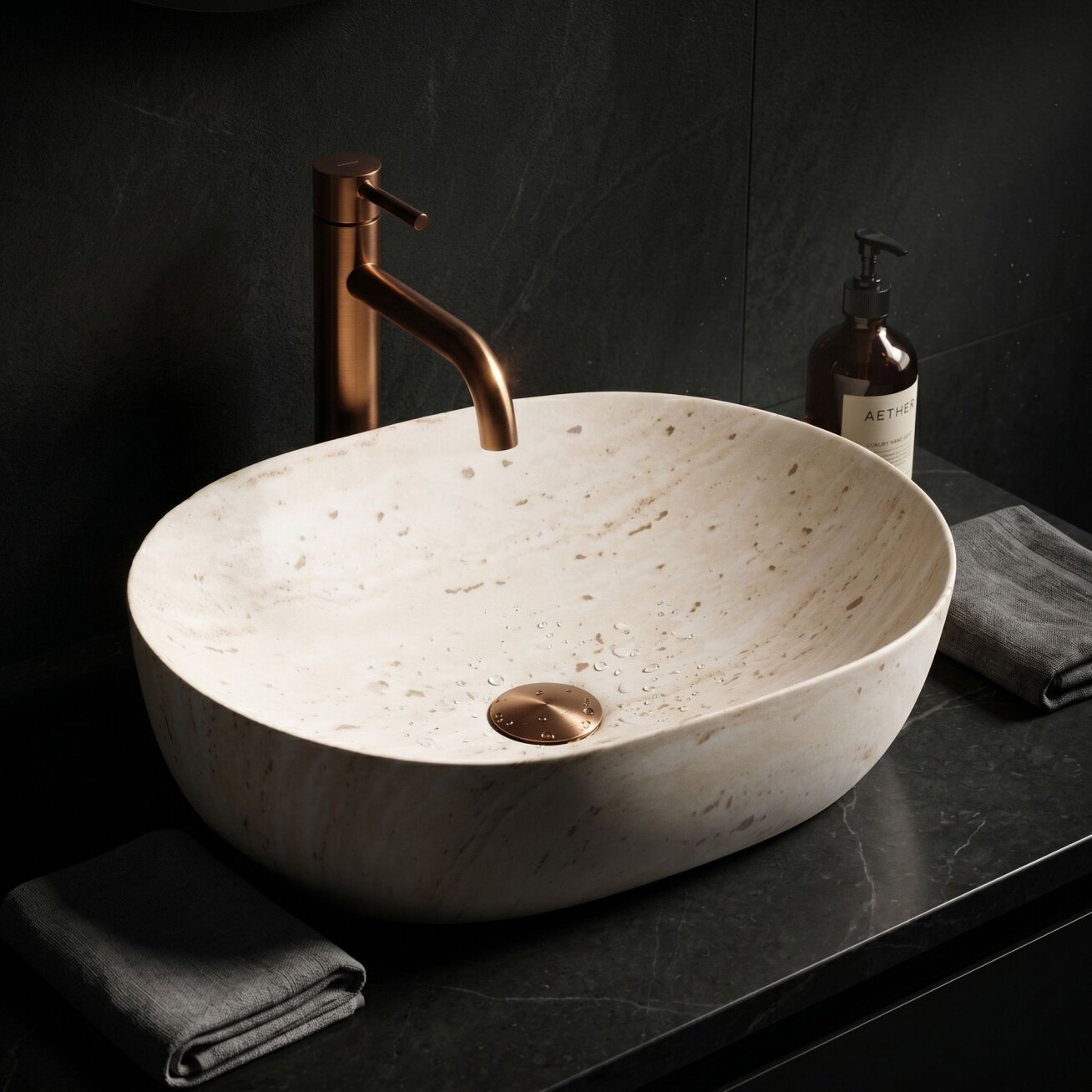 Kriauklė stalviršio Amelia Travertine Classic 48 3 Kriauklė stalviršio Amelia Travertine Classic 48 3