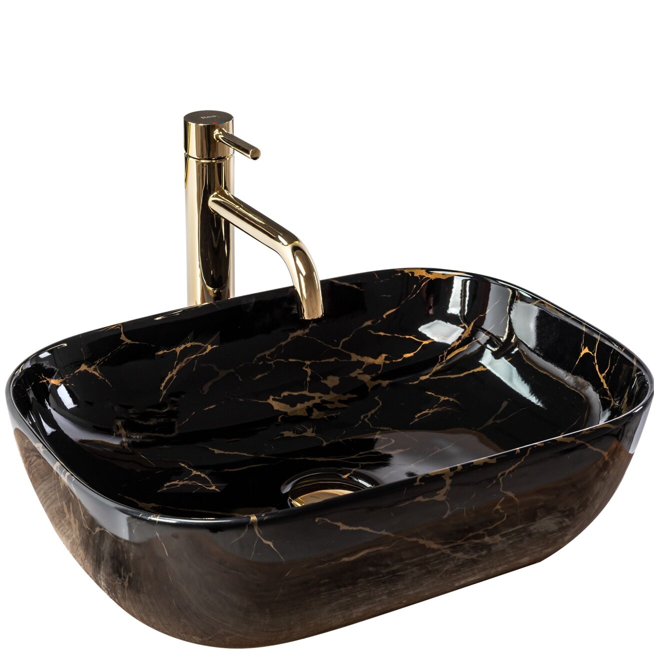 Kriauklė stalviršio Belinda JUODA Marble shiny Kriauklė stalviršio Belinda JUODA Marble shiny