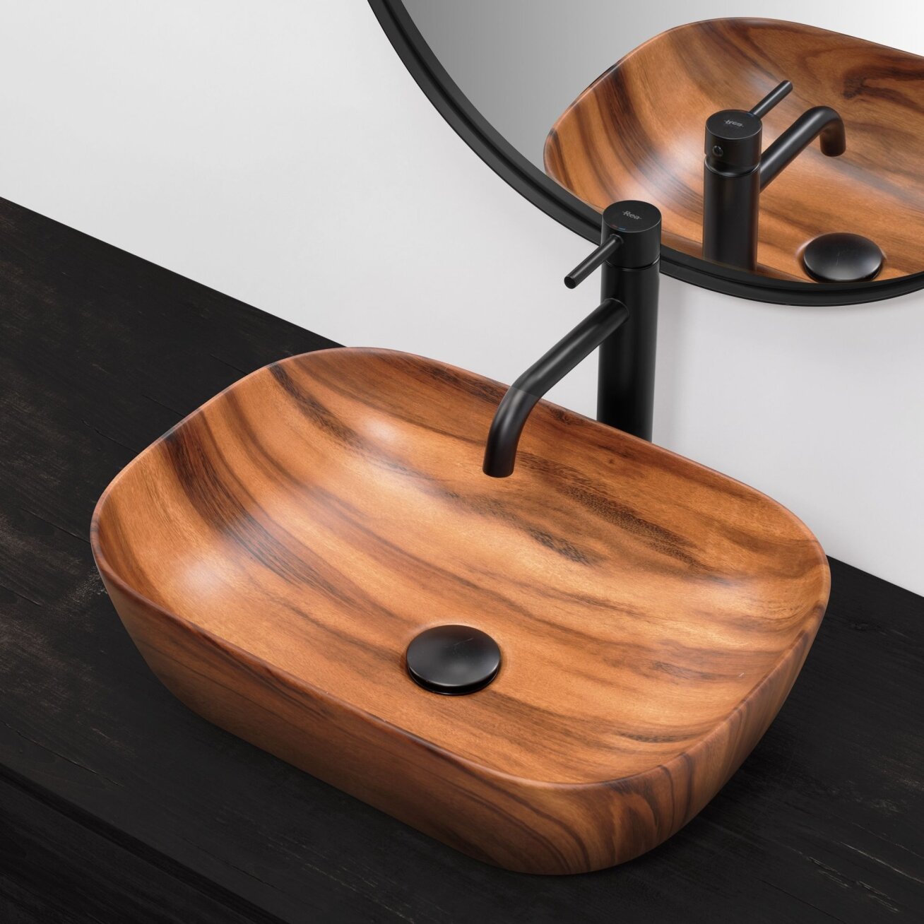 Kriauklė stalviršio Belinda Wood Mat 3