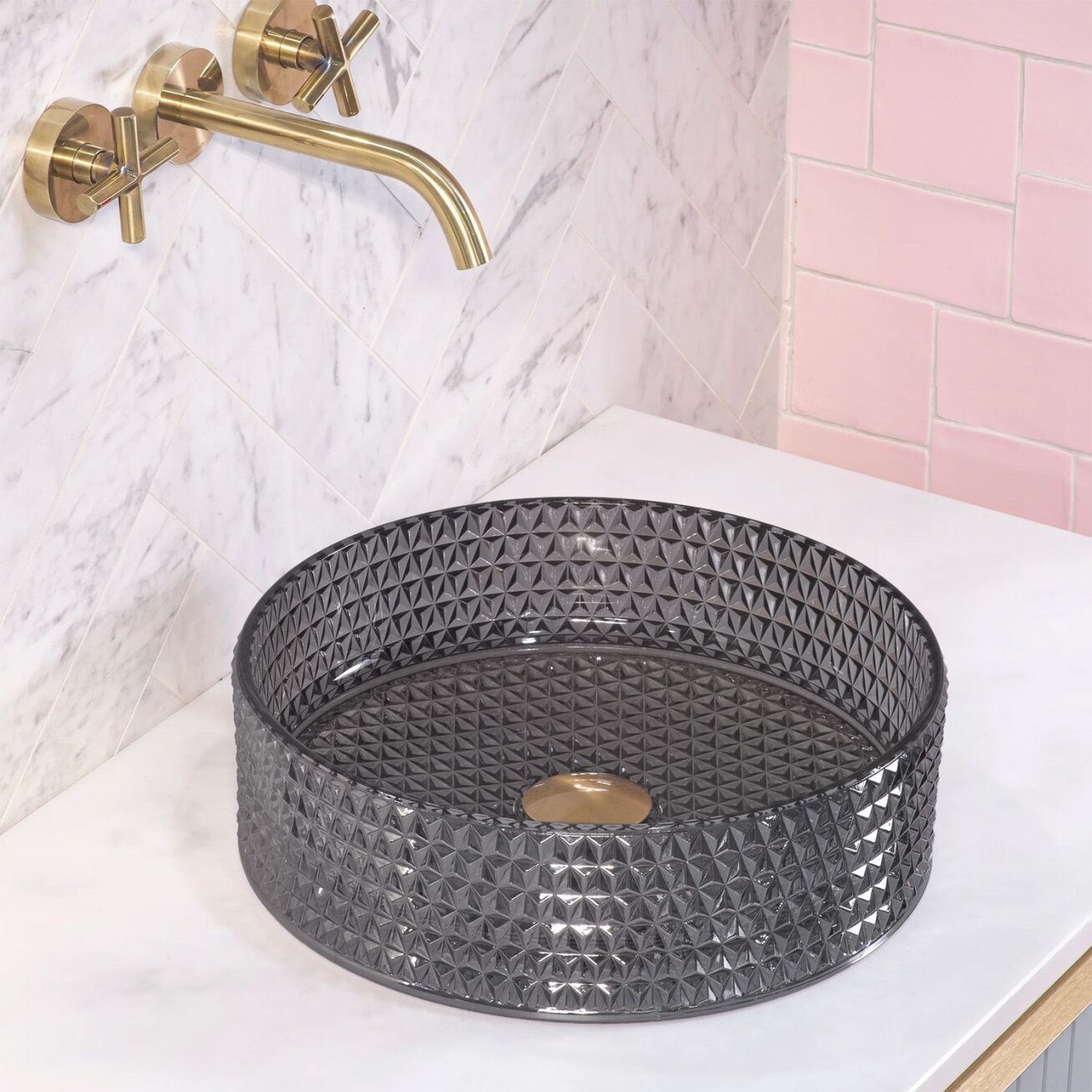 Kriauklė stalviršio Cristal 35 Black 1