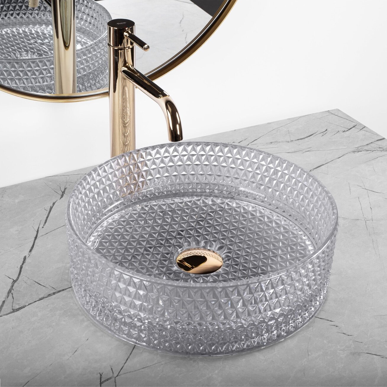 Kriauklė stalviršio Cristal Light Grey 2