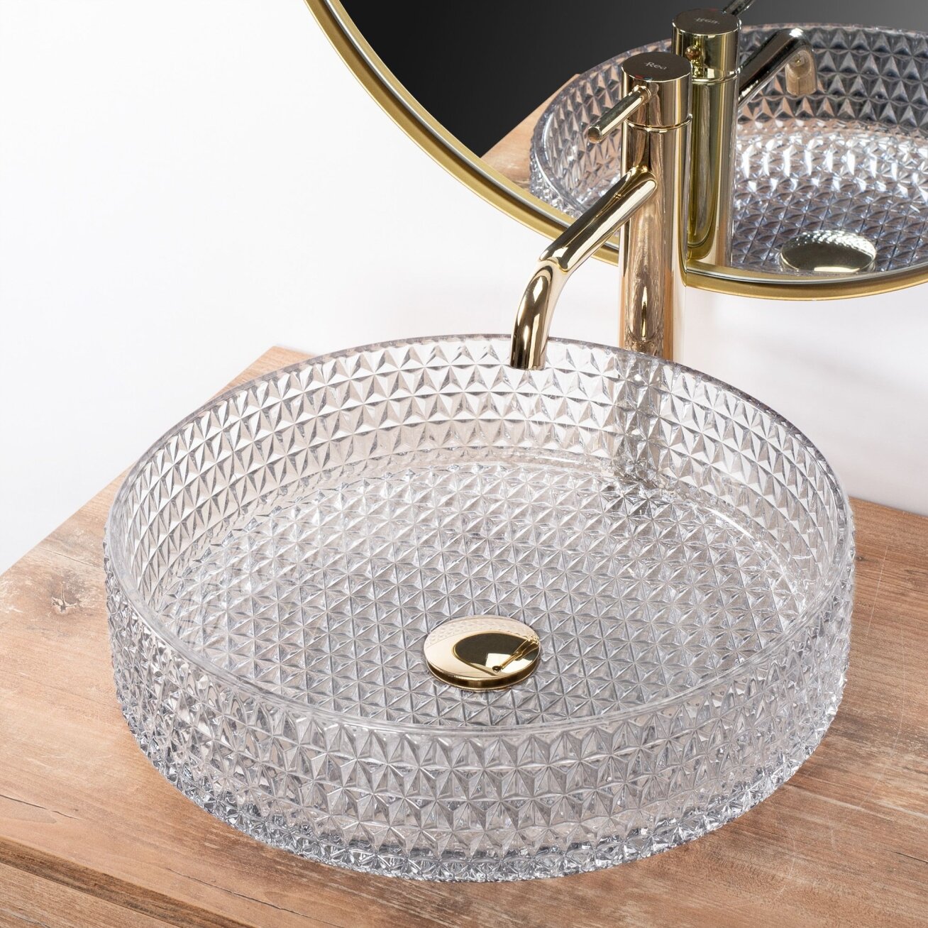 Kriauklė stalviršio Cristal Transparent 39 4
