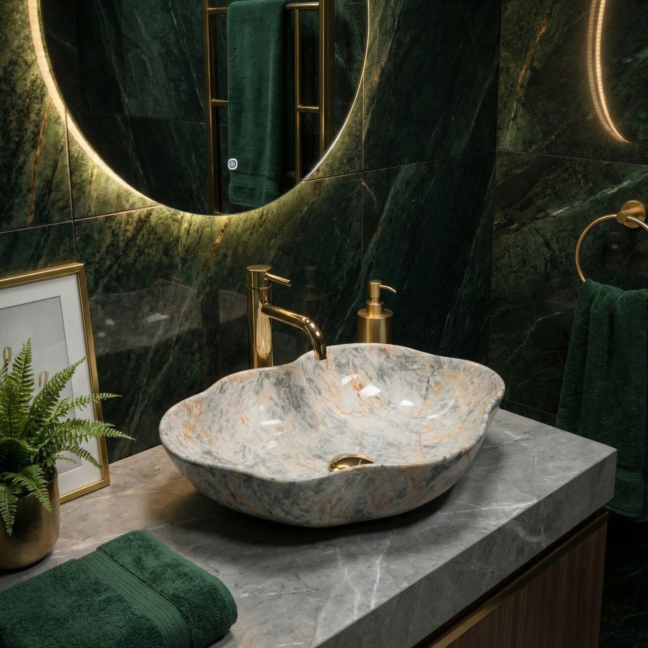 Kriauklė stalviršio Pearl Ruststone 2