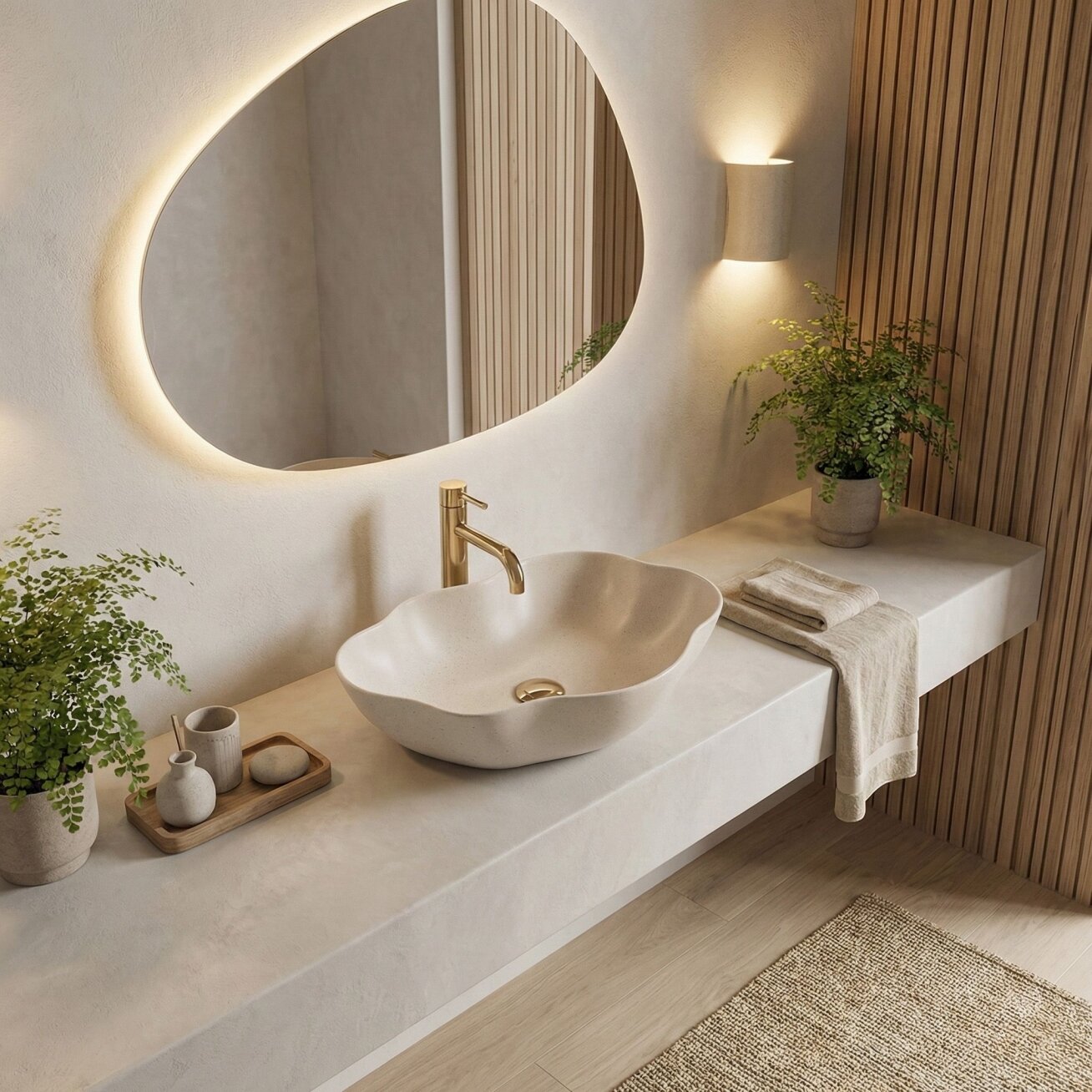 Kriauklė stalviršio Pearl Warm 1