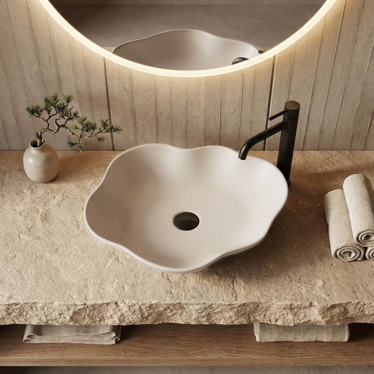 Kriauklė stalviršio Pearl Warm 3