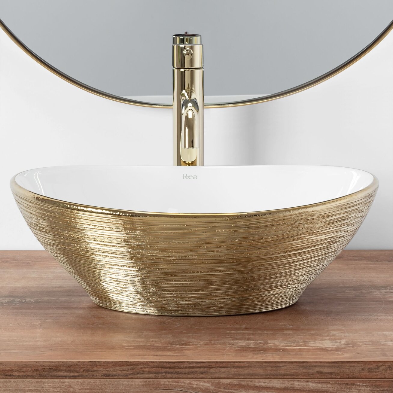 Kriauklė stalviršio Sofia Brush Gold 4