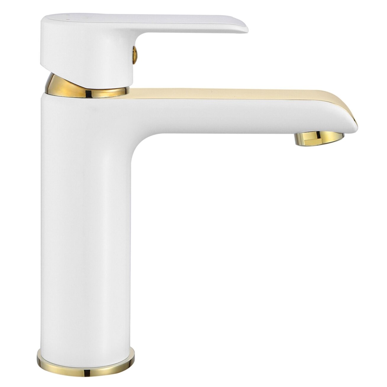 Kriauklės maišytuvas Bloom White Gold Low 6