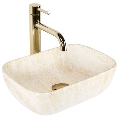 Kriauklė stalviršio BELINDA MINI TRAVERTINE MATT