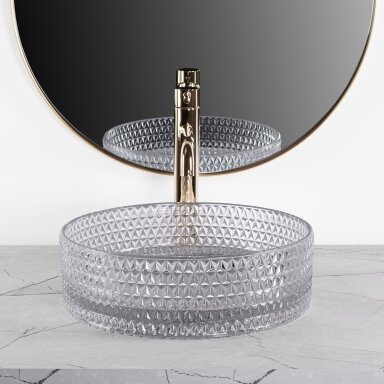 Kriauklė stalviršio Cristal Light Grey