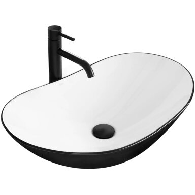 Kriauklė stalviršio Royal White Black