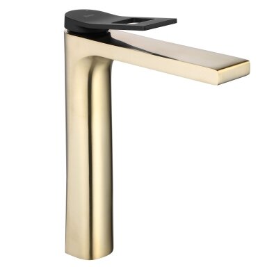 Kriauklės maišytuvas Soul Gold mat black High