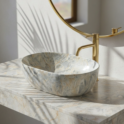 Kriauklė stalviršio Amelia Ruststone 48 3