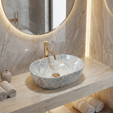 Kriauklė stalviršio Amelia Ruststone 48 1 Kriauklė stalviršio Amelia Ruststone 48 1