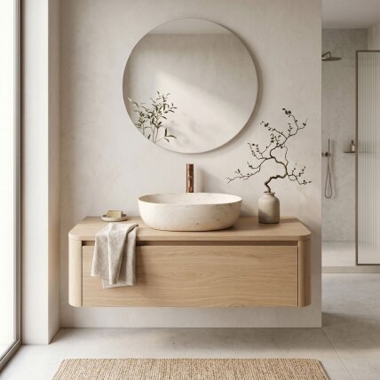 Kriauklė stalviršio Amelia Travertine Classic 48 4