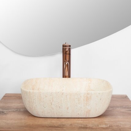 Kriauklė stalviršio BELINDA MINI TRAVERTINE MATT 3