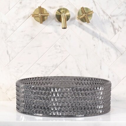 Kriauklė stalviršio Cristal 35 Black 3 Kriauklė stalviršio Cristal 35 Black 3