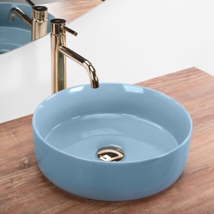 Kriauklė stalviršio SAMI L.BLUE SHINY 2 Kriauklė stalviršio SAMI L.BLUE SHINY 2