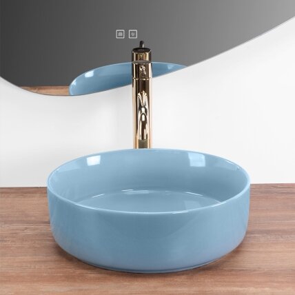 Kriauklė stalviršio SAMI L.BLUE SHINY 3 Kriauklė stalviršio SAMI L.BLUE SHINY 3