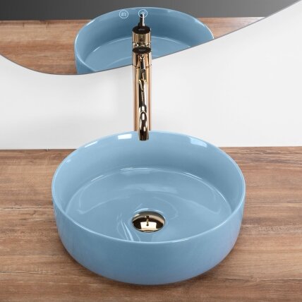 Kriauklė stalviršio SAMI L.BLUE SHINY 5 Kriauklė stalviršio SAMI L.BLUE SHINY 5