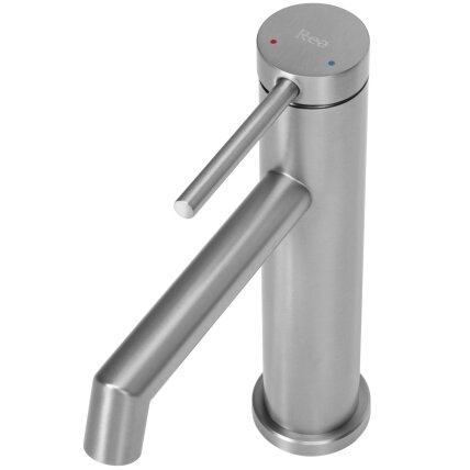 Kriauklės maišytuvas Foss Nickel Brush Low 4 Kriauklės maišytuvas Foss Nickel Brush Low 4