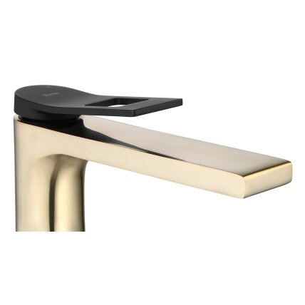 Kriauklės maišytuvas Soul Gold mat black High 1 Kriauklės maišytuvas Soul Gold mat black High 1