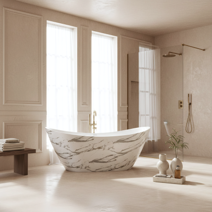 Laisvai stovinti akrilo vonia Ferrano Slim Nature 170 5