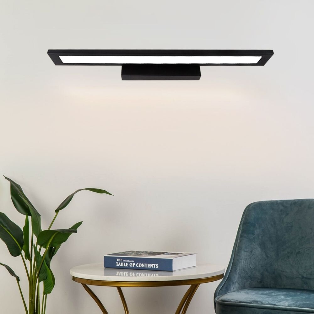 LED sieninis šviestuvas 60CM APP840-1W FLAT BLACK 2