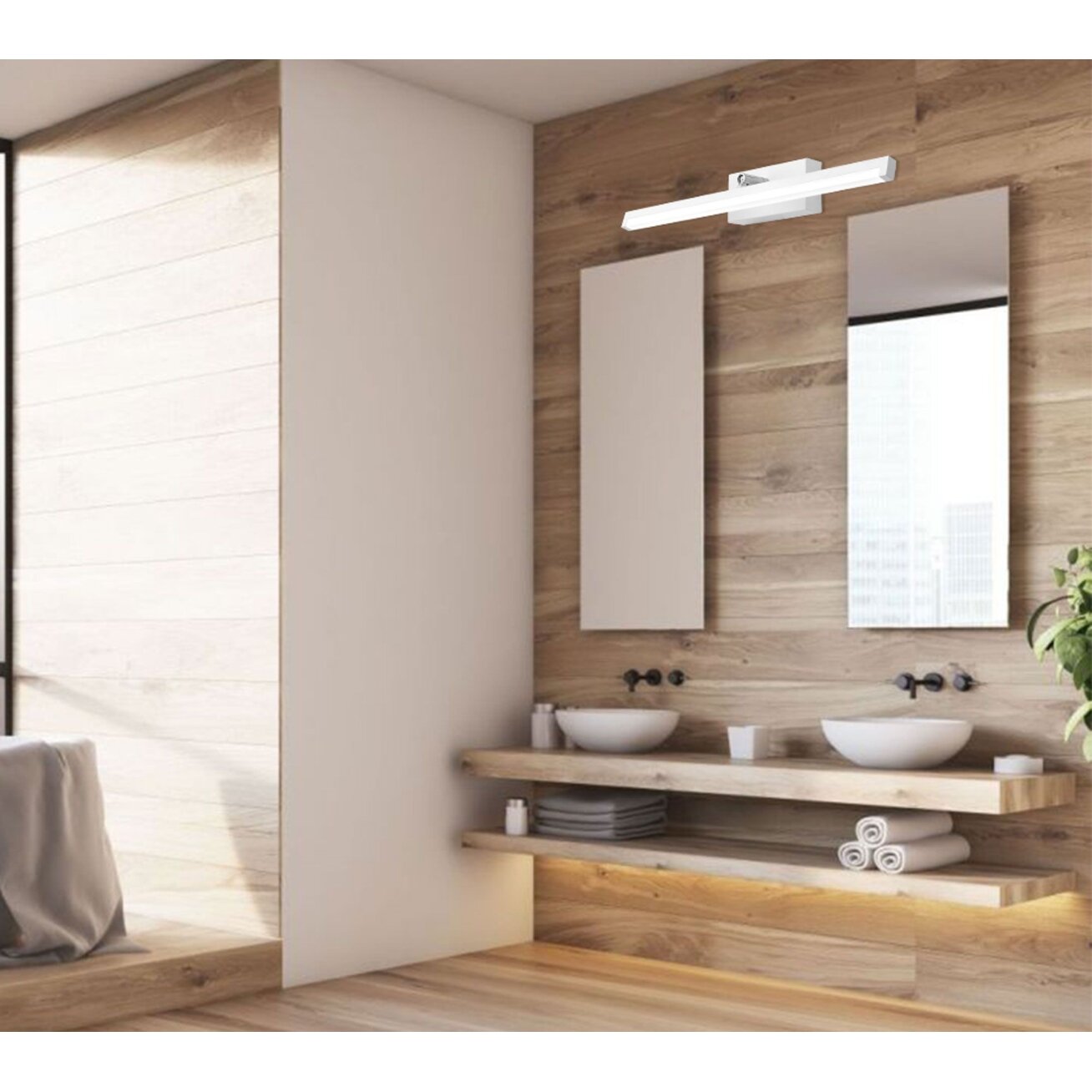 LED sieninis šviestuvas 12W 50CM APP374-1W WHITE 2