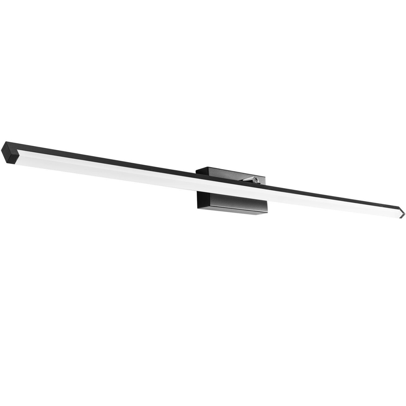 LED vonios sieninė lempa virš veidrodžio 20W 100CM APP375-1W JUODAS