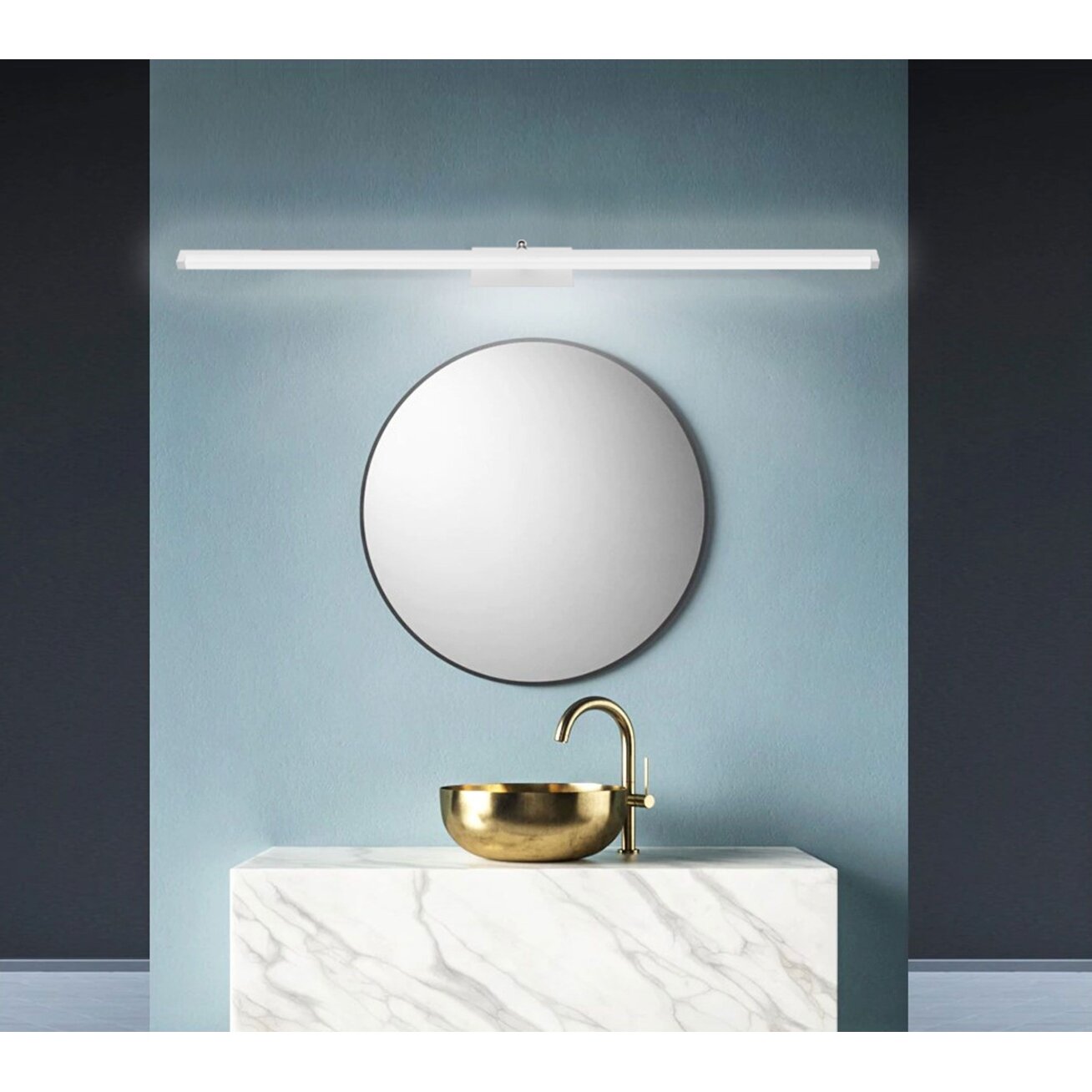 LED vonios sieninė lempa virš veidrodžio 20W 100CM APP376-1W BALTAS 3 LED vonios sieninė lempa virš veidrodžio 20W 100CM APP376-1W BALTAS 3
