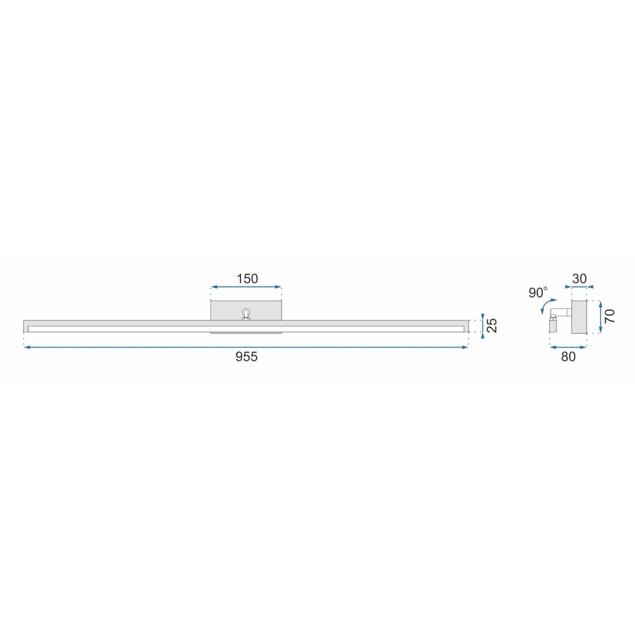 LED vonios sieninė lempa virš veidrodžio 20W 100CM APP376-1W BALTAS 6 LED vonios sieninė lempa virš veidrodžio 20W 100CM APP376-1W BALTAS 6