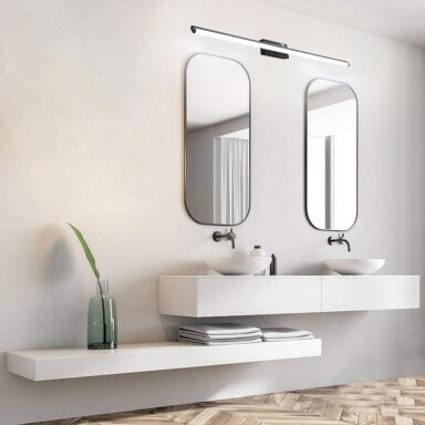 LED vonios sieninė lempa virš veidrodžio 20W 100CM APP375-1W JUODAS