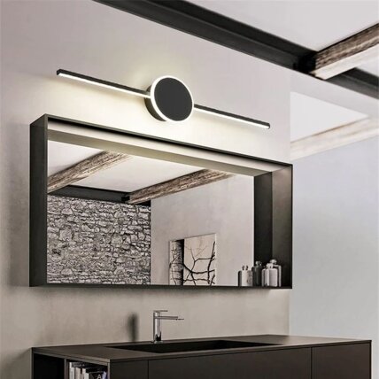 LED sieninis šviestuvas 40CM APP848-1W ROUND BLACK 3 LED sieninis šviestuvas 40CM APP848-1W ROUND BLACK 3