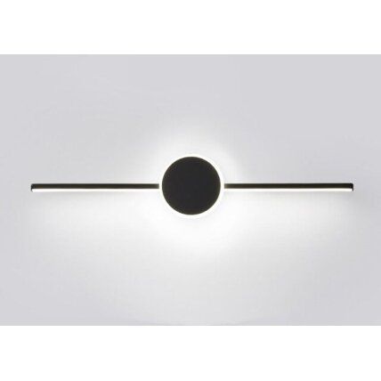 LED sieninis šviestuvas 40CM APP848-1W ROUND BLACK 7 LED sieninis šviestuvas 40CM APP848-1W ROUND BLACK 7