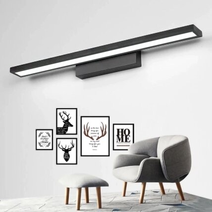LED sieninis šviestuvas 60CM APP840-1W FLAT BLACK 3