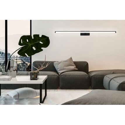LED vonios sieninė lempa virš veidrodžio 20W 100CM APP375-1W JUODAS 6