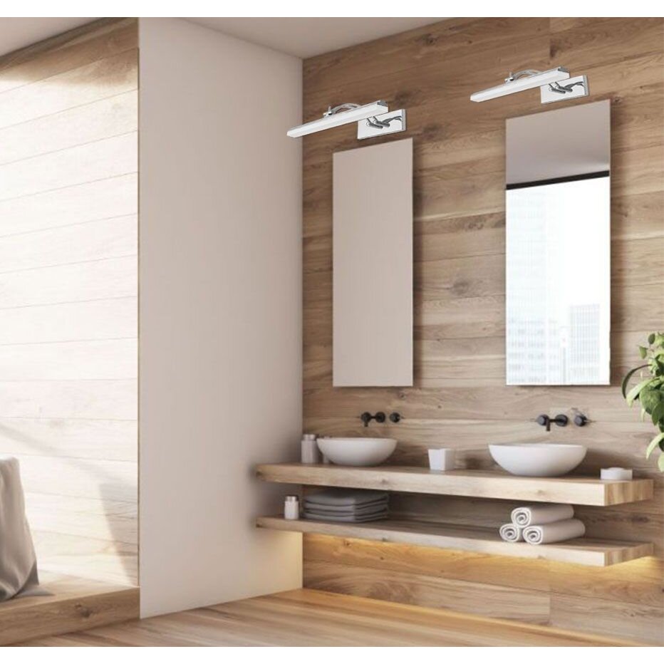 LED sienos šviestuvas 9W 40CM APP372-1W CHROM 3 LED sienos šviestuvas 9W 40CM APP372-1W CHROM 3