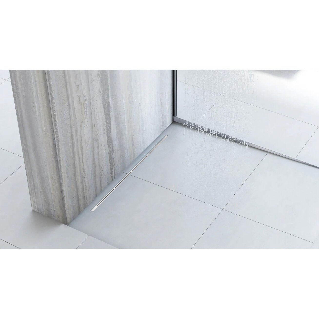 Dušo latakas FILO Nickel Brush 70 5