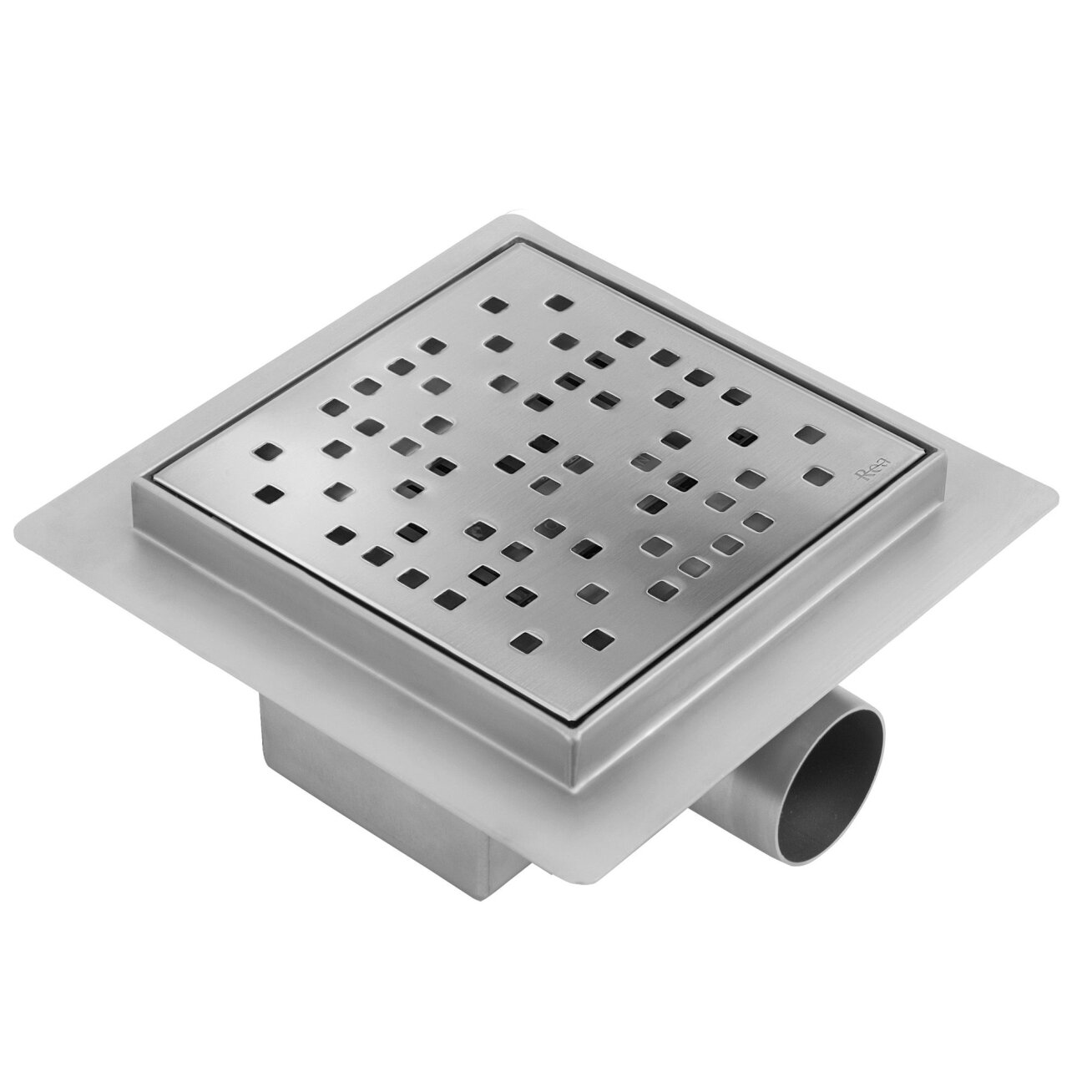 Dušo latakas DOTS 150x150 Nickel Brush 2
