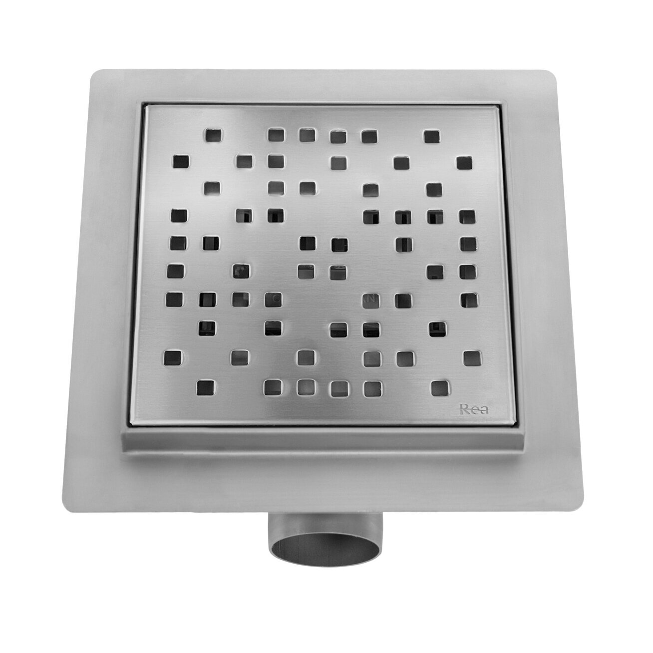 Dušo latakas DOTS 150x150 Nickel Brush 3 Dušo latakas DOTS 150x150 Nickel Brush 3