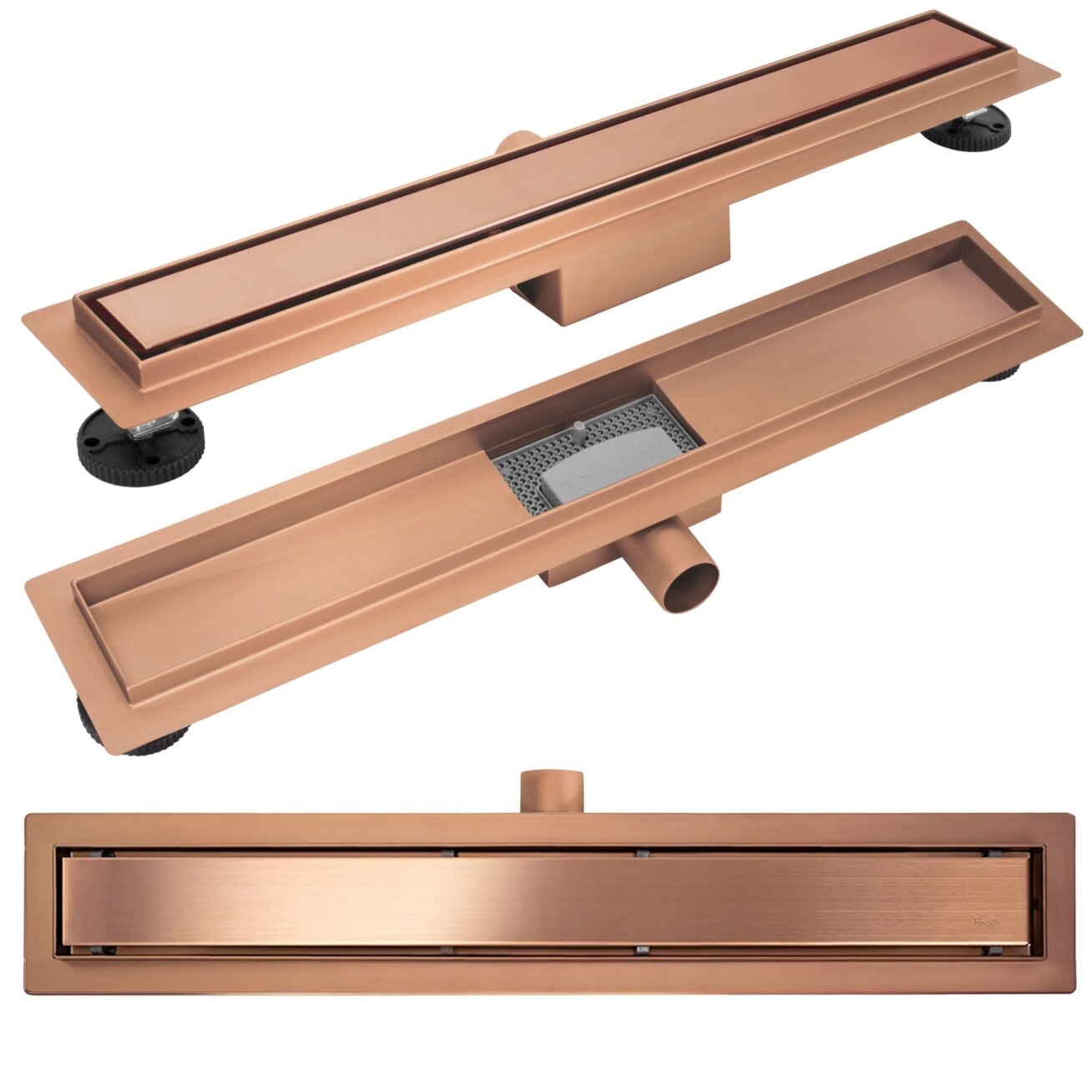 Dušo latakas Neox brush copper 50