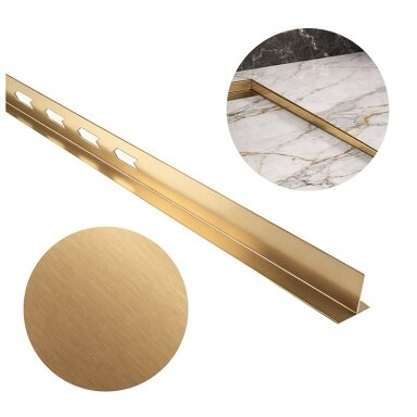 DUŠO PADĖKLO NUOLYDŽIO JUOSTA AUKSINĖ DEŠINĖ 1000 MM LSB-GL-R-100