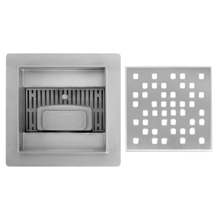 Dušo latakas DOTS Nickel Brush 12x12 4 Dušo latakas DOTS Nickel Brush 12x12 4
