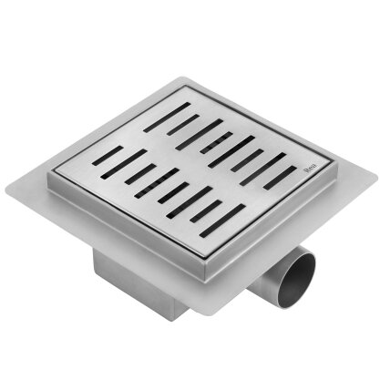 Dušo latakas LINE 150x150 Nickel Brush 2 Dušo latakas LINE 150x150 Nickel Brush 2