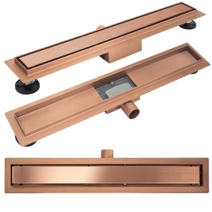 Dušo latakas Neox brush copper 100 Dušo latakas Neox brush copper 100