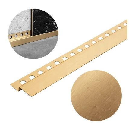 UNIVERSALI DUŠO PADĖKLO PRIEKINĖ JUOSTELĖ AUKSINĖ 1200 MM LCB-GL-120 UNIVERSALI DUŠO PADĖKLO PRIEKINĖ JUOSTELĖ AUKSINĖ 1200 MM LCB-GL-120