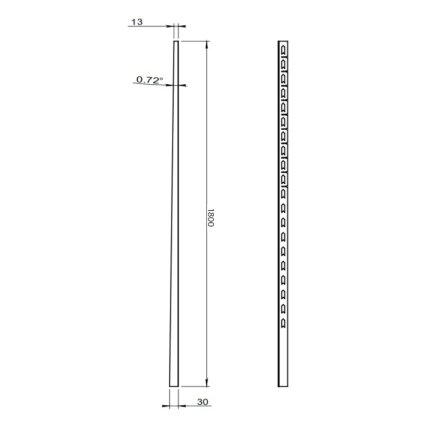 NUOLYDŽIO DUŠO PADĖKLO JUOSTA JUODA MATINĖ DEŠINĖ 1800 MM LSB-MTB-R-180 12 NUOLYDŽIO DUŠO PADĖKLO JUOSTA JUODA MATINĖ DEŠINĖ 1800 MM LSB-MTB-R-180 12