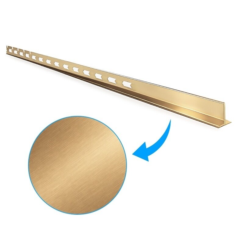 DUŠO PADĖKLO NUOLYDŽIO JUOSTA AUKSINĖ DEŠINĖ 1800 MM LSB-GL-R-180 2