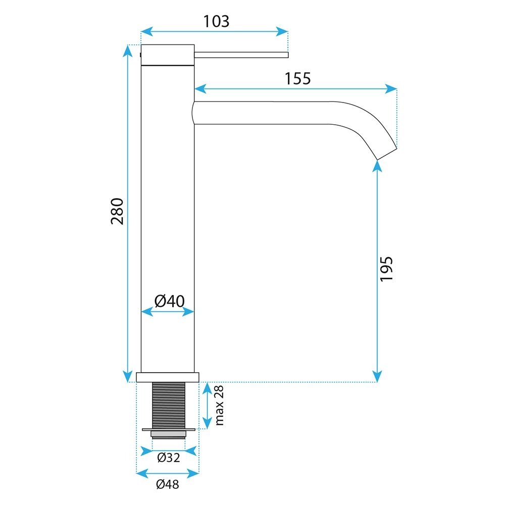 Maišytuvas vonios kambario Rivo Brush Gold 11 Maišytuvas vonios kambario Rivo Brush Gold 11